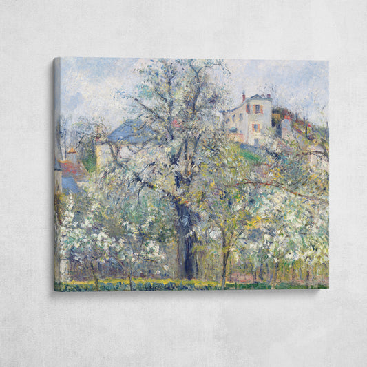 The Vegetable Garden with Trees in Blossom, Spring, Pontoise