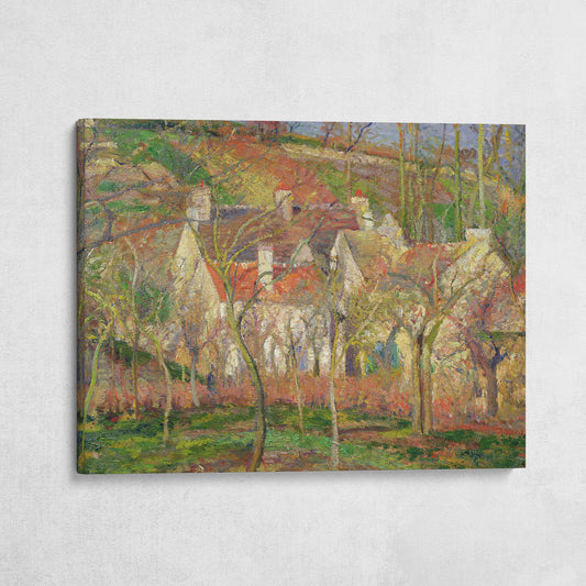 Red Roofs, Corner of a Village, Winter