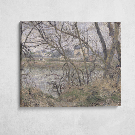 The Banks of the Oise, near Pontoise, Cloudy Weather