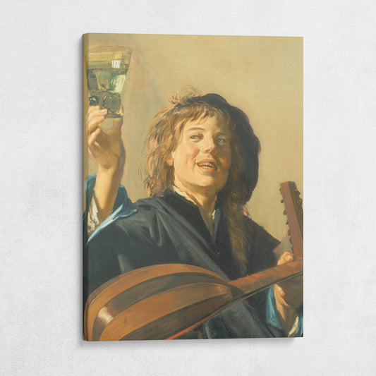 Boy with a Glass and a Lute