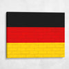Germany National Flag on Brick Texture