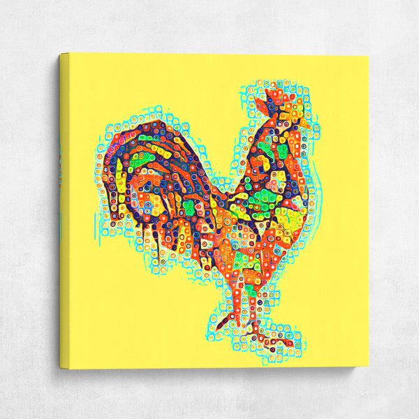 Colorful Rooster Pop Art