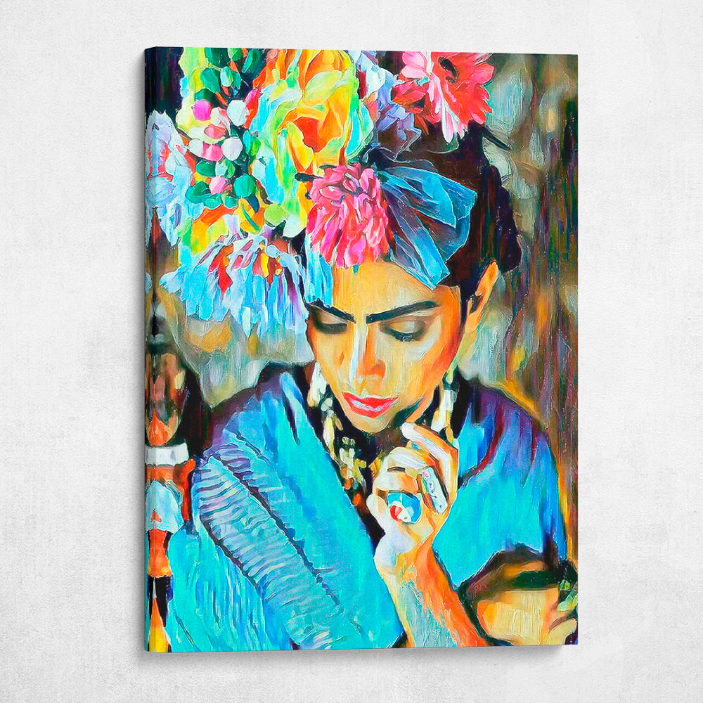 Colorful Frida Kahlo Portrait