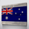 Wood Australia Flag | 1.5 Inch Thick Gallery Canvas Print