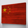 Wood China Flag | 1.5 Inch Thick Gallery Canvas Print
