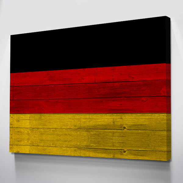 Wood Denmark Flag | 1.5 Inch Thick Gallery Canvas Print