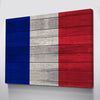 Wood France Flag | 1.5 Inch Thick Gallery Canvas Print