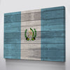 Wood Guatemala Flag | 1.5 Inch Thick Gallery Canvas Print
