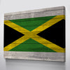 Wood Jamaica Flag | 1.5 Inch Thick Gallery Canvas Print