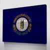 Wood Kentucky Flag | 1.5 Inch Thick Gallery Canvas Print