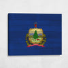 Wood Vermont State Flag