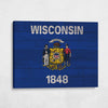Wood Wisconsin State Flag