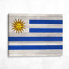Wood Uruguay National Flag