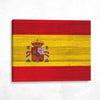Wood Spain National Flag